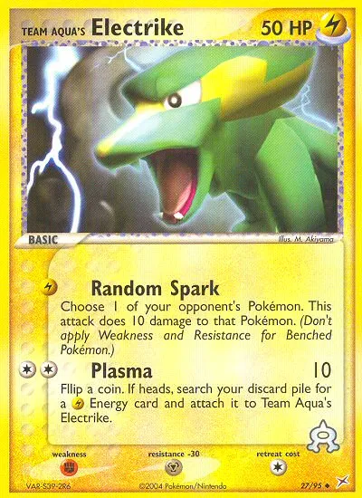 Team Aqua's Electrike card image