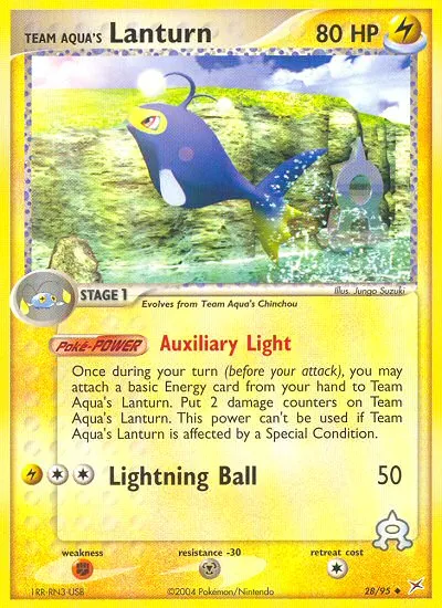 Team Aqua's Lanturn card image