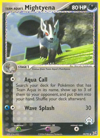 Team Aqua's Mightyena card image