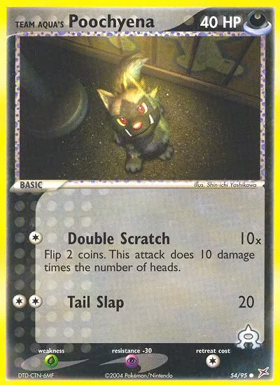 Team Aqua's Poochyena card image