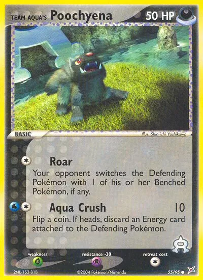 Team Aqua's Poochyena card image
