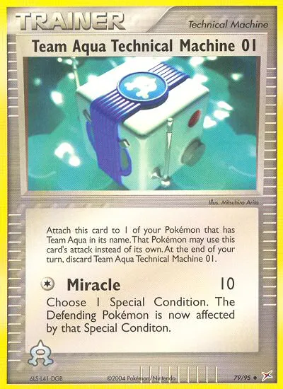Team Aqua Technical Machine 01 card image