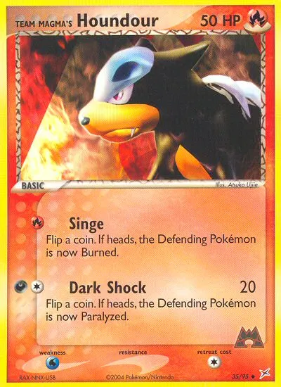 Team Magma's Houndour card image