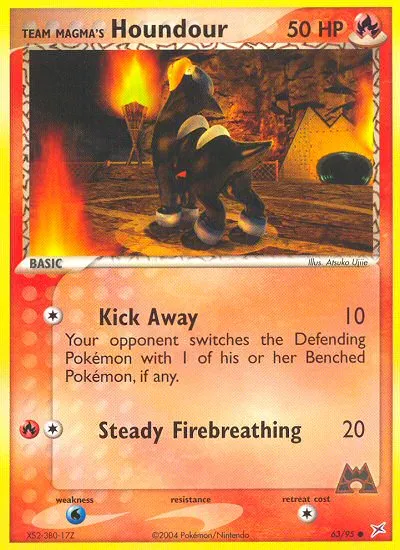 Team Magma's Houndour card image