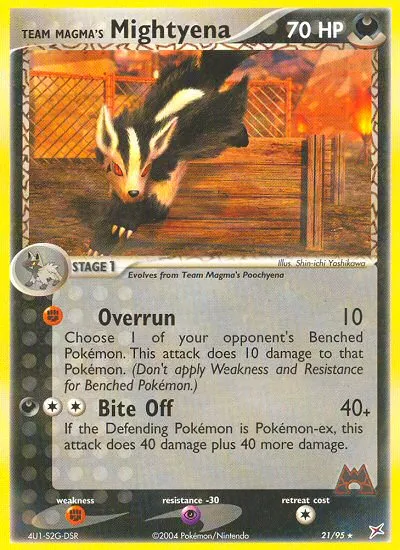 Team Magma's Mightyena card image