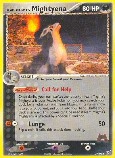 Team Magma's Mightyena card image