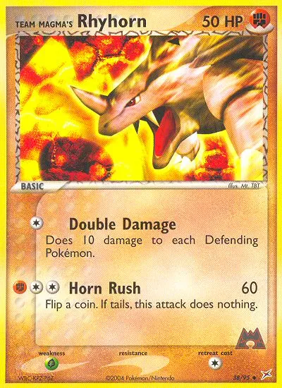Team Magma's Rhyhorn card image