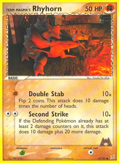 Team Magma's Rhyhorn card image