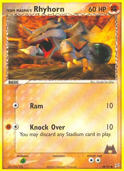 Team Magma's Rhyhorn card image