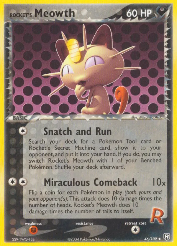 Rocket's Meowth card image