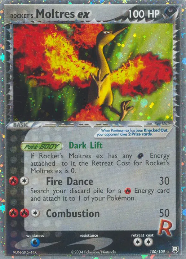 Rocket's Moltres ex #100 card image