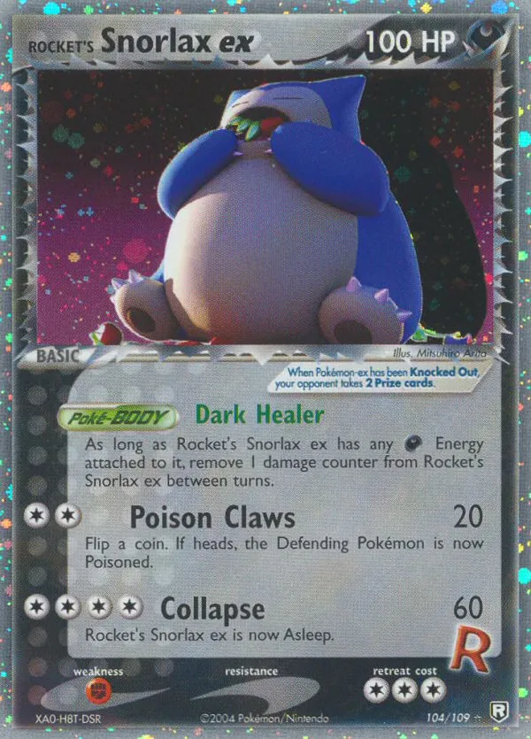 Rocket's Snorlax ex #104 card image