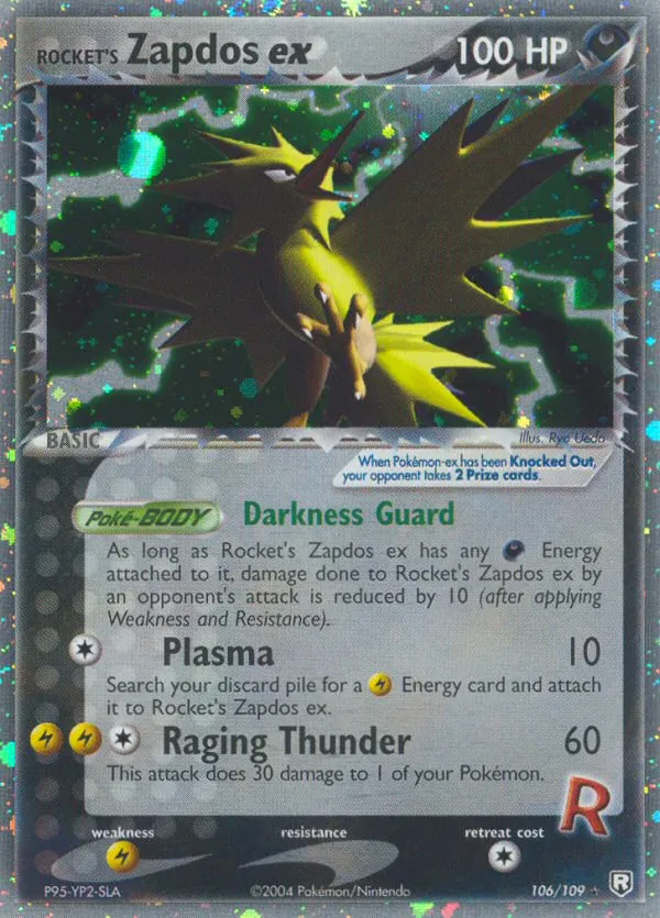 Rocket's Zapdos ex #106 card image