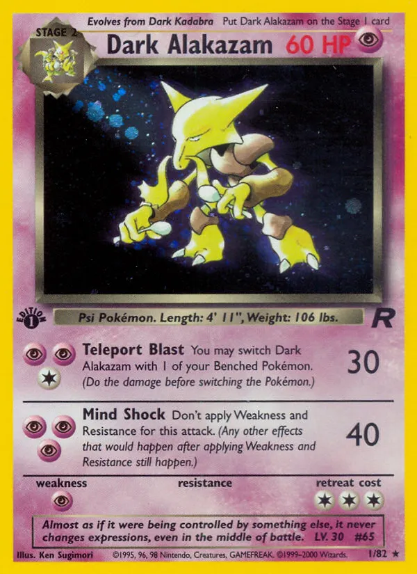 Dark Alakazam #1 card image