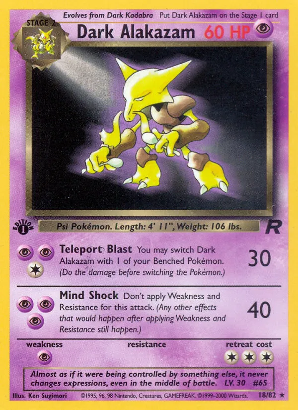 Dark Alakazam card image