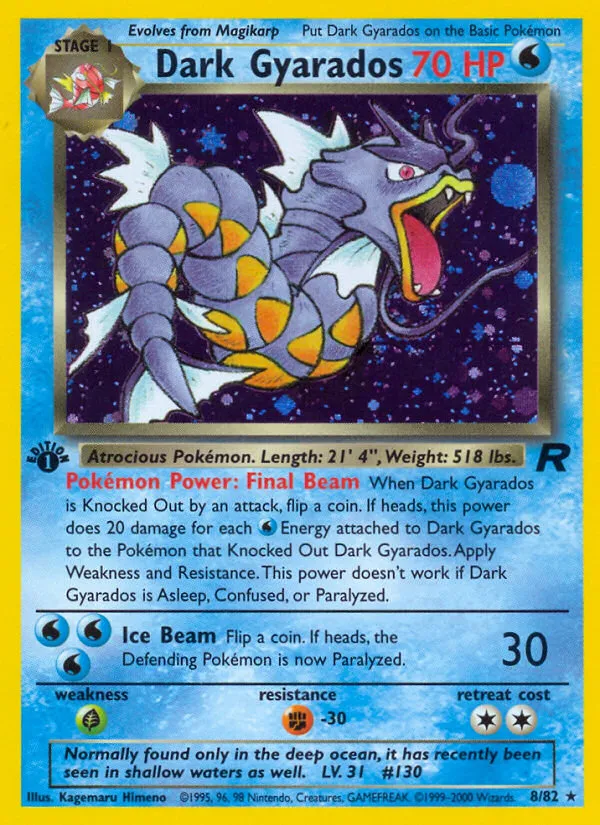 Dark Gyarados #8 card image