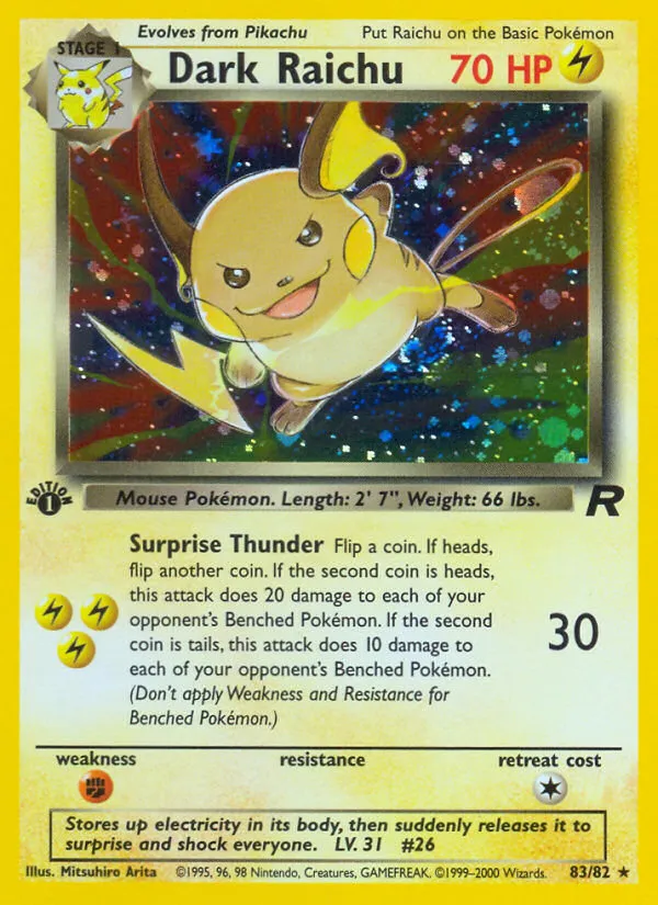Dark Raichu #83 card image