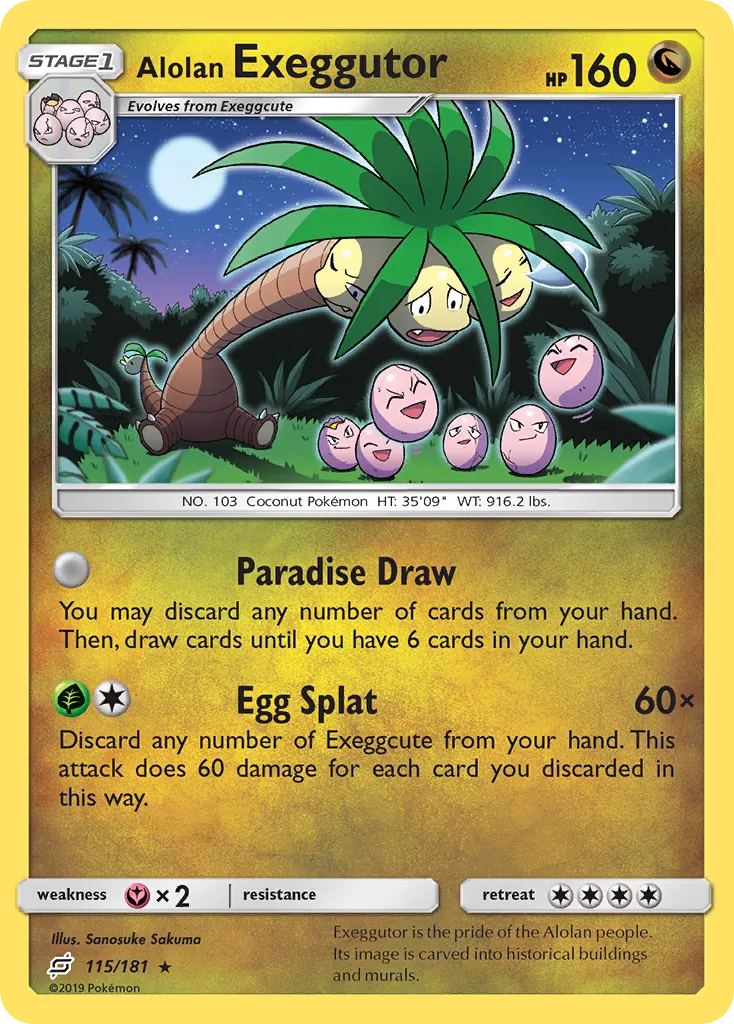 Alolan Exeggutor card image