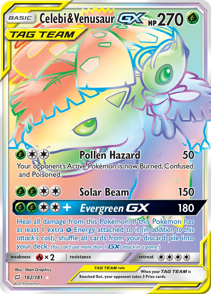 Celebi & Venusaur-GX card image