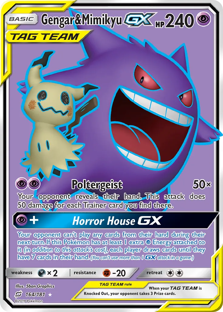 Gengar & Mimikyu-GX #164 card image