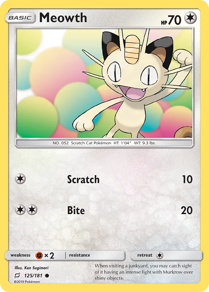 Meowth card image