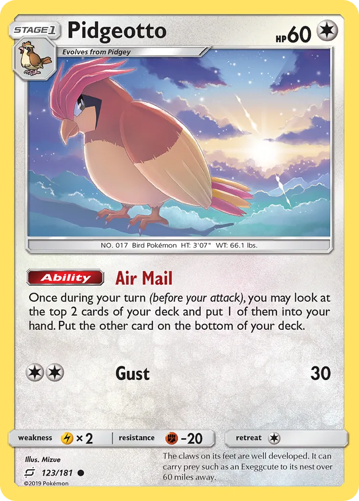 Pidgeotto card image