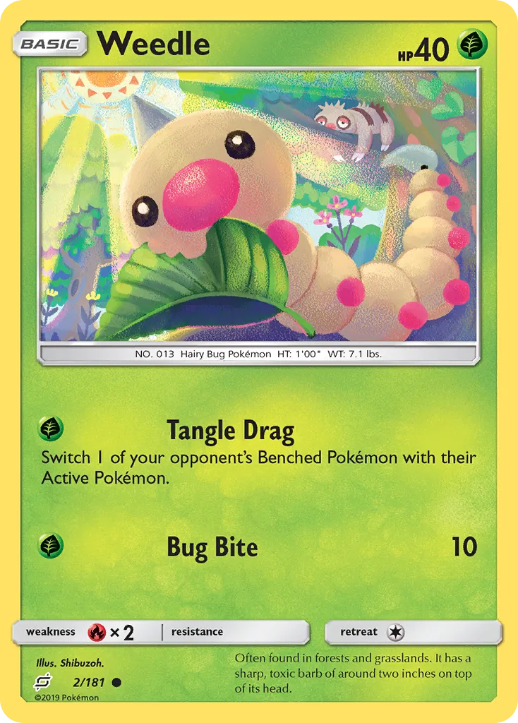 Weedle card image