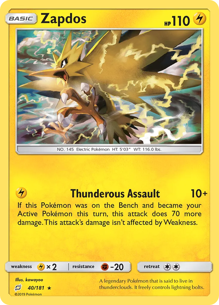 Zapdos card image