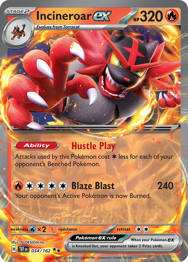 Incineroar ex card image