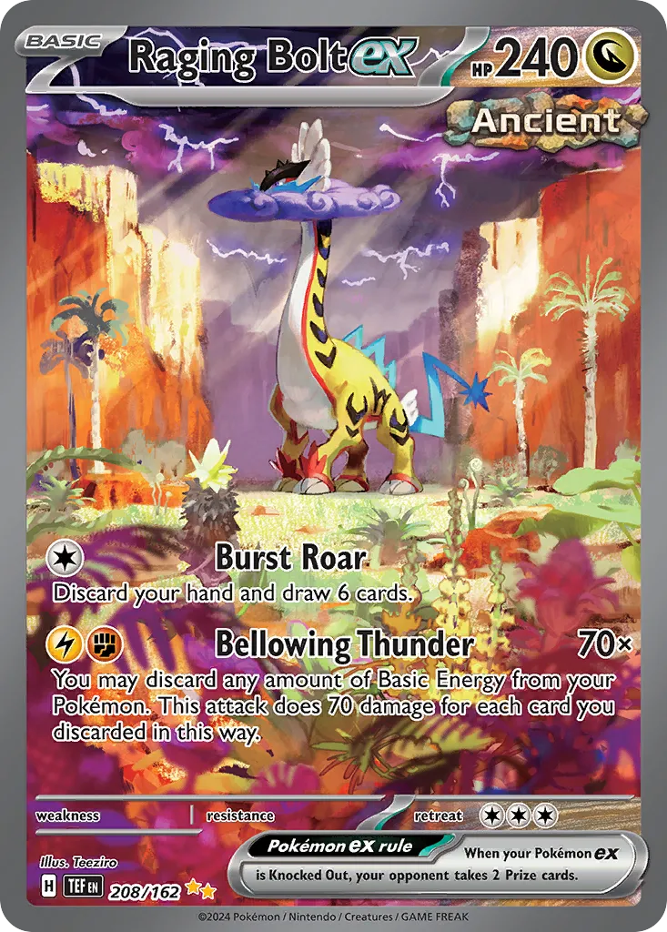 Raging Bolt ex #208 card image