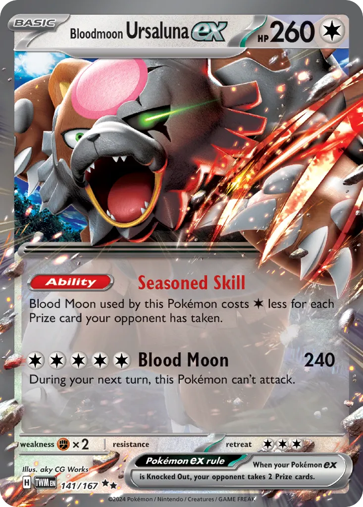 Bloodmoon Ursaluna ex card image