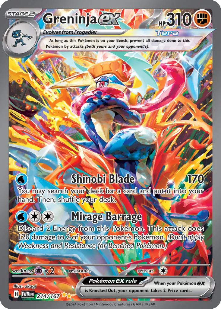 Greninja ex #214 card image