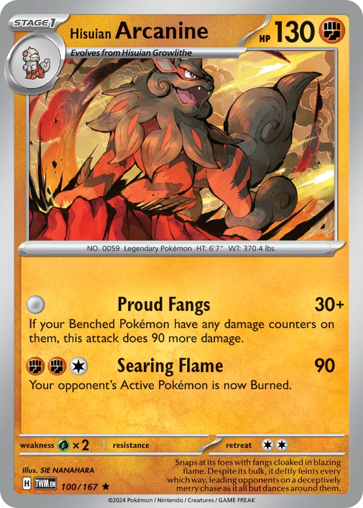 Hisuian Arcanine card image