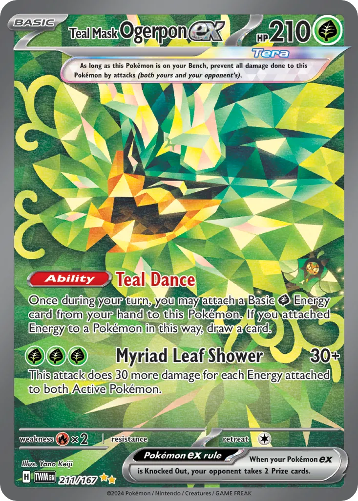 Teal Mask Ogerpon ex card image