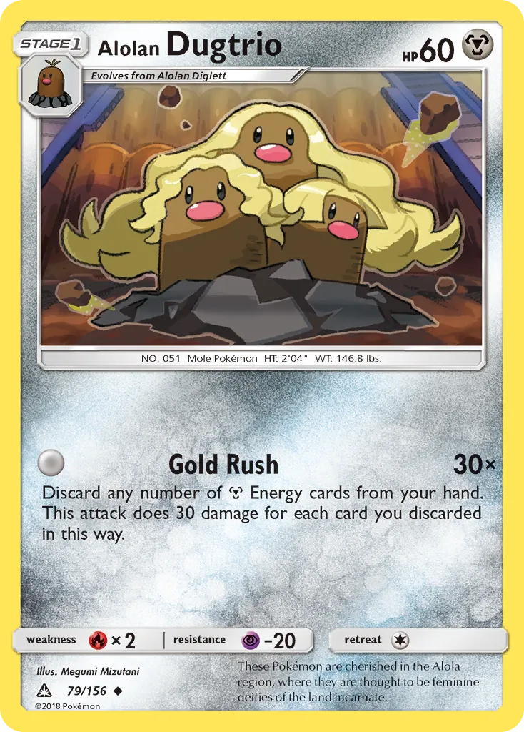 Alolan Dugtrio card image