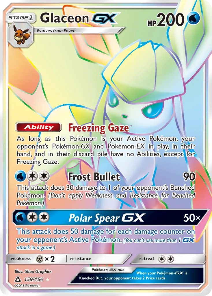 Glaceon-GX #159 card image