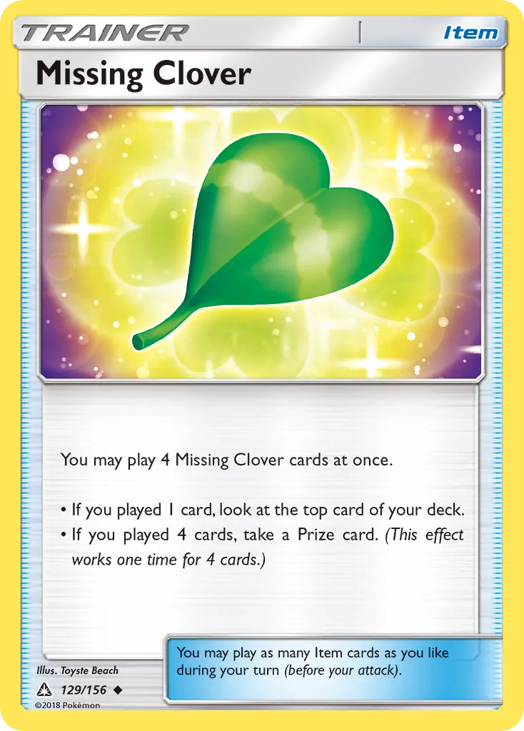 Missing Clover card image