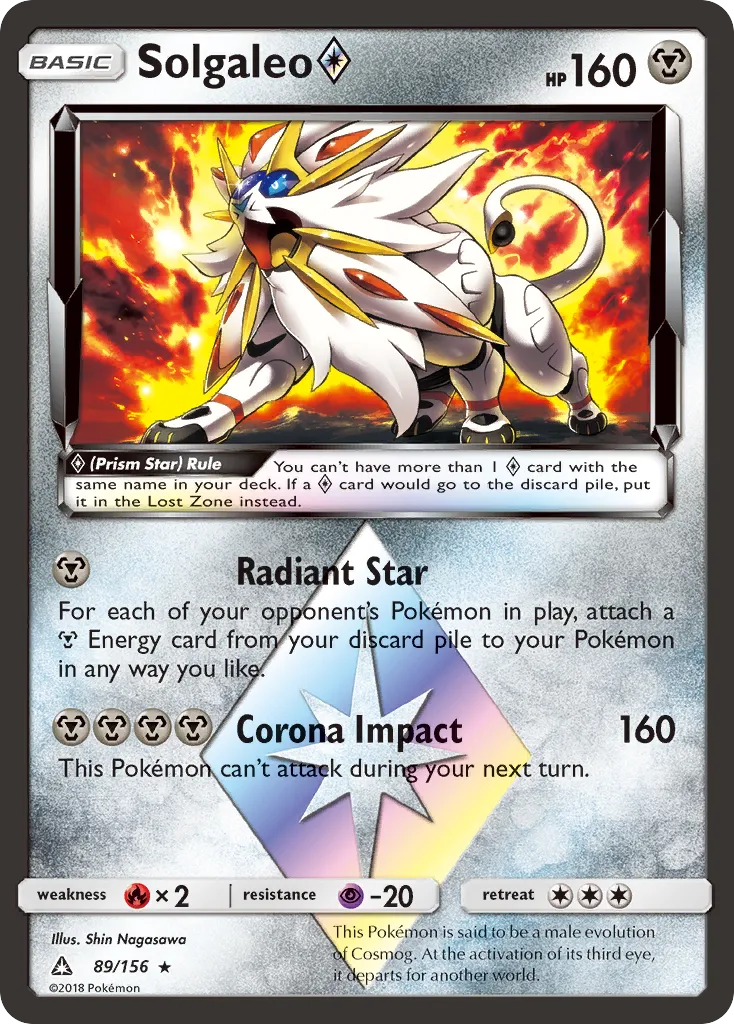 Solgaleo Prism Star card image