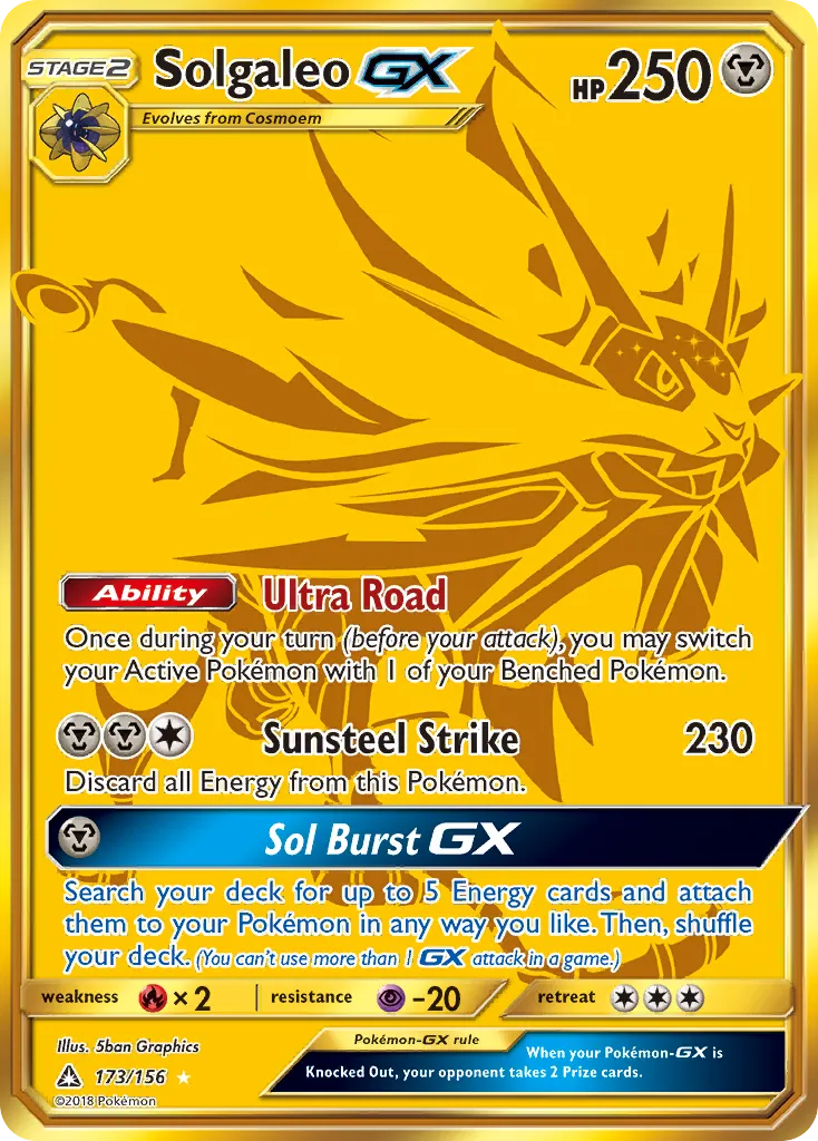 Solgaleo-GX #173 card image