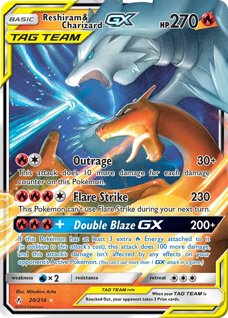 Reshiram & Charizard-GX card image