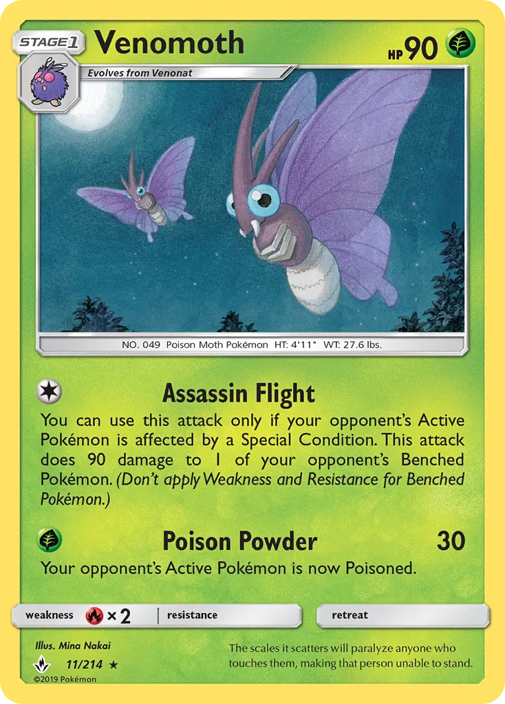 Venomoth card image