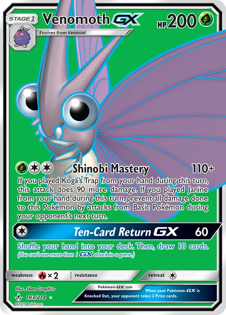 Venomoth-GX card image
