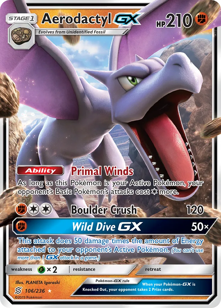 Aerodactyl-GX card image