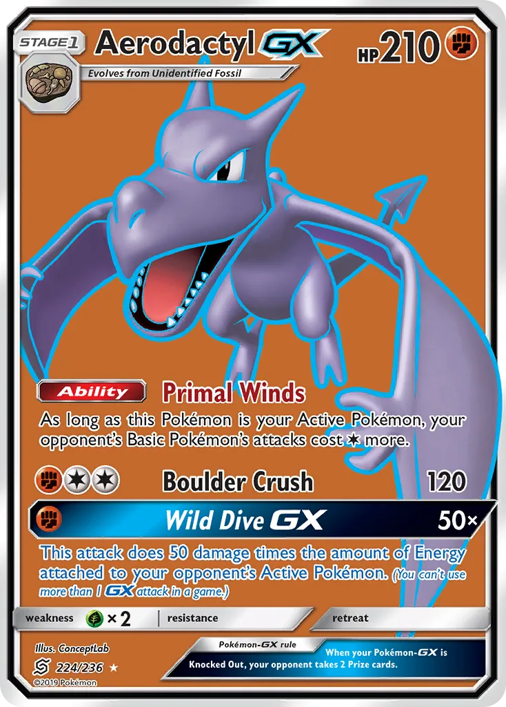 Aerodactyl-GX card image