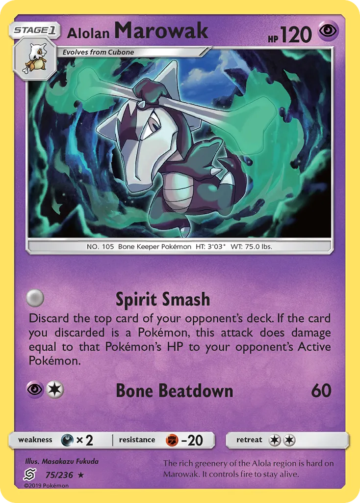 Alolan Marowak card image