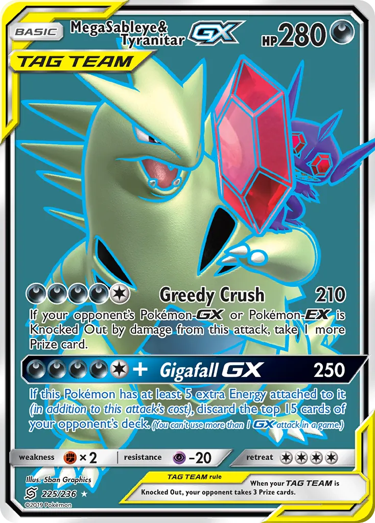 Mega Sableye & Tyranitar-GX card image