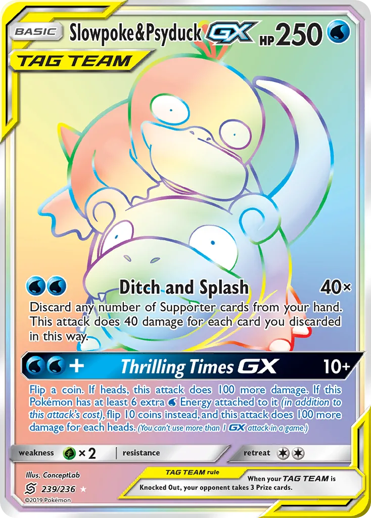 Slowpoke & Psyduck-GX #239 card image