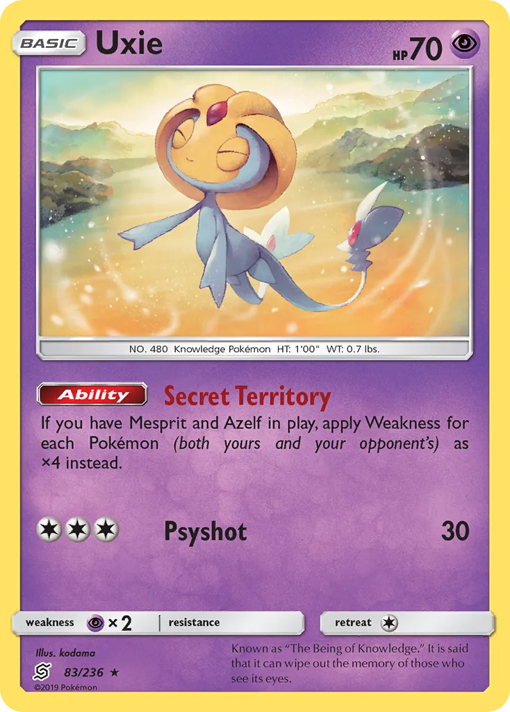 Uxie card image