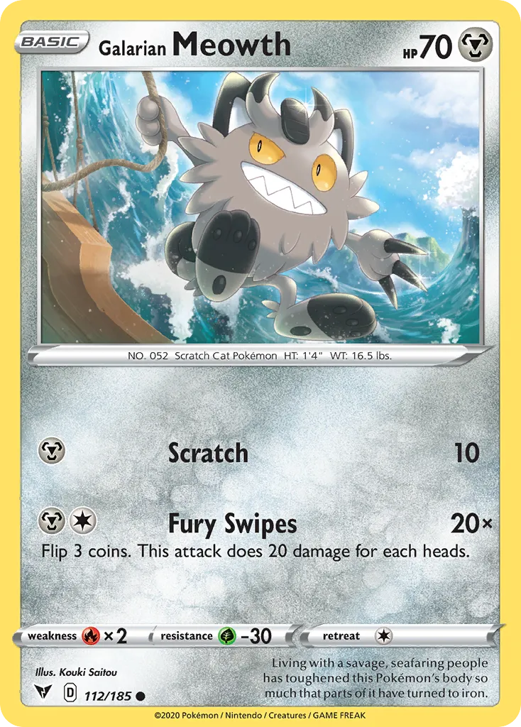 Galarian Meowth card image