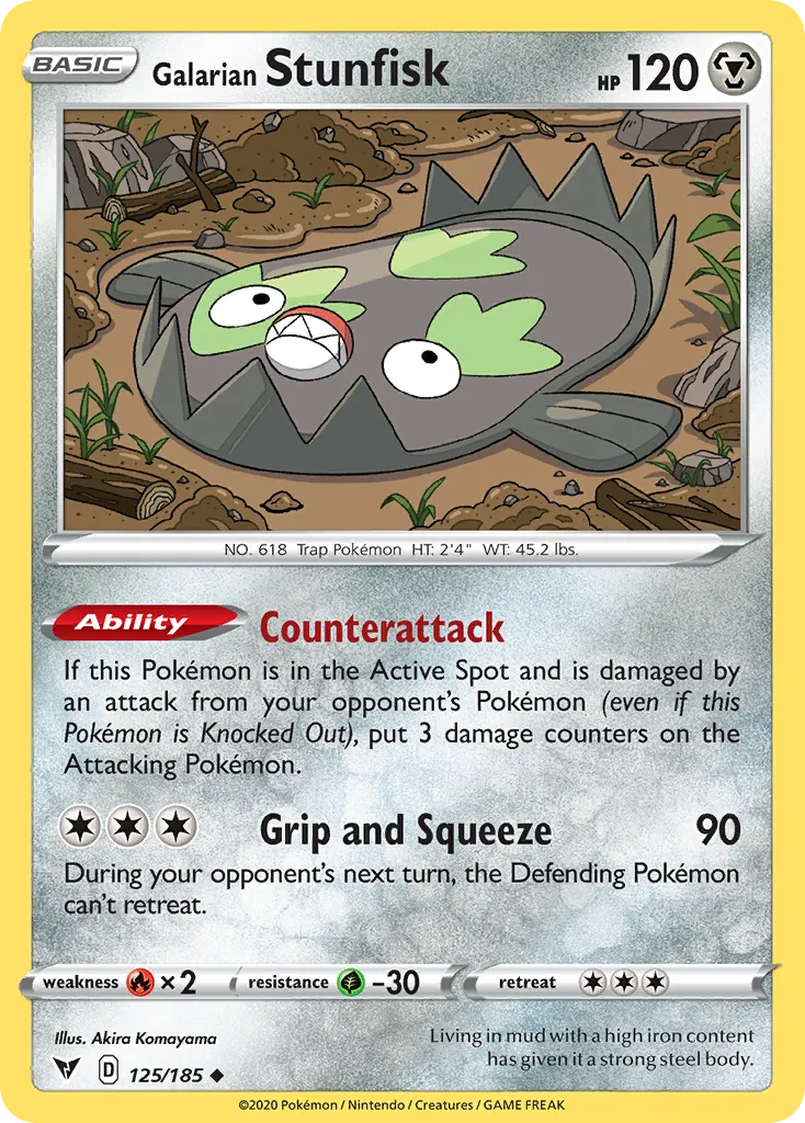 Galarian Stunfisk card image
